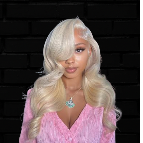 Glueless Body Wave Lace Front Wigs Human Hair for Women 16 Inch